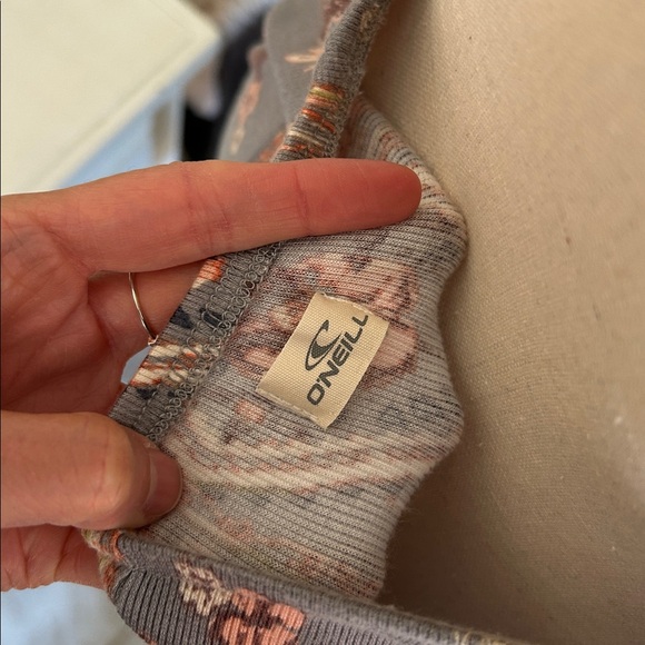 O'Neill Sonoma boho western jersey knit ribbed ruffle hem Halter Dress M L XL - Picture 8 of 13